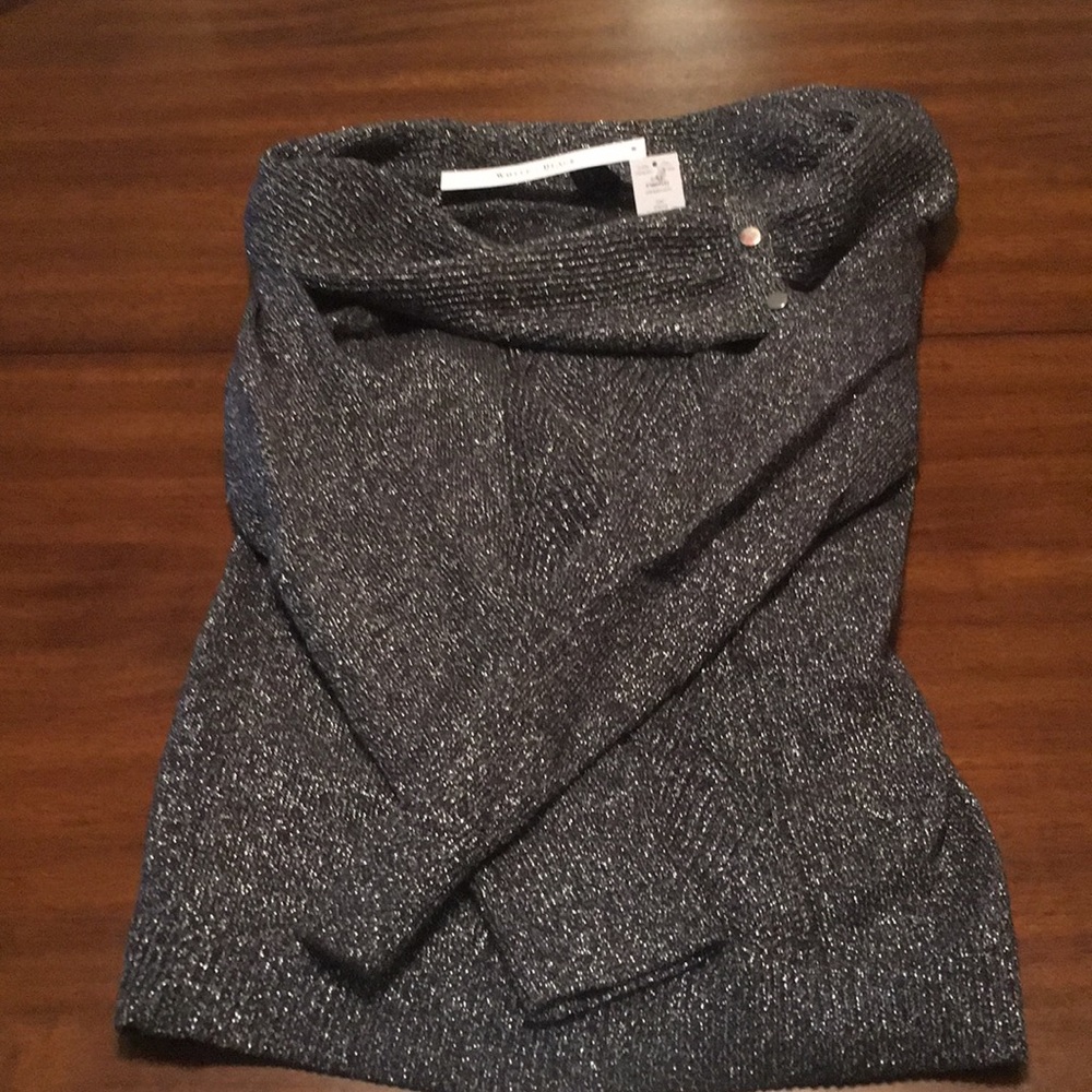 Sparkly WHBM offshoulder/cowl neck sweater